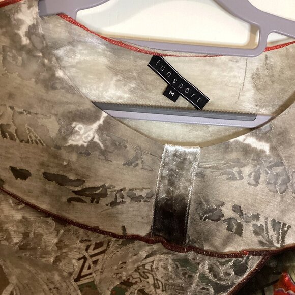 Funsport Women's Tunic Top Size M 3/4/ Sleeves Stretchy - Picture 3 of 6